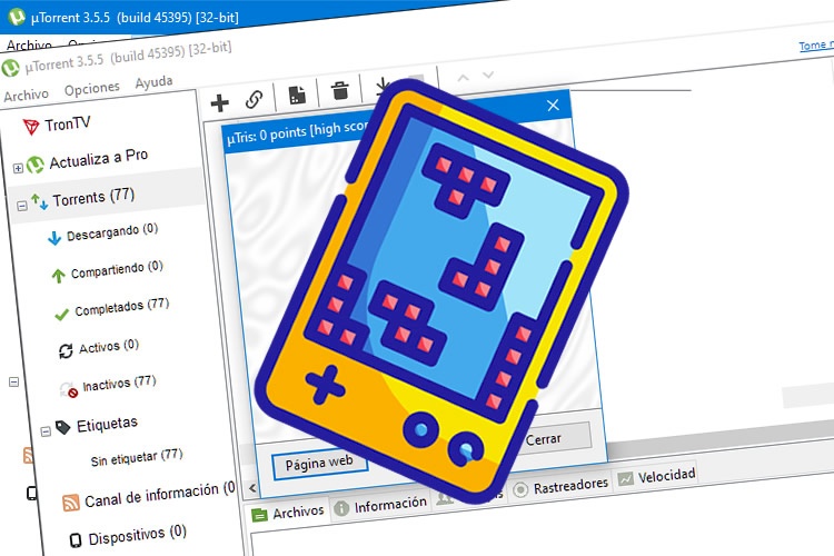 El Tetris oculto en uTorrent